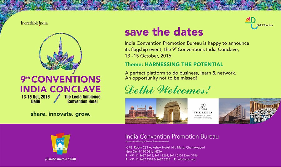 Save the dates — 9th Conventions India Conclave